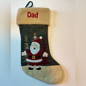 Personal Creations Santa Stocking monogramed Dad